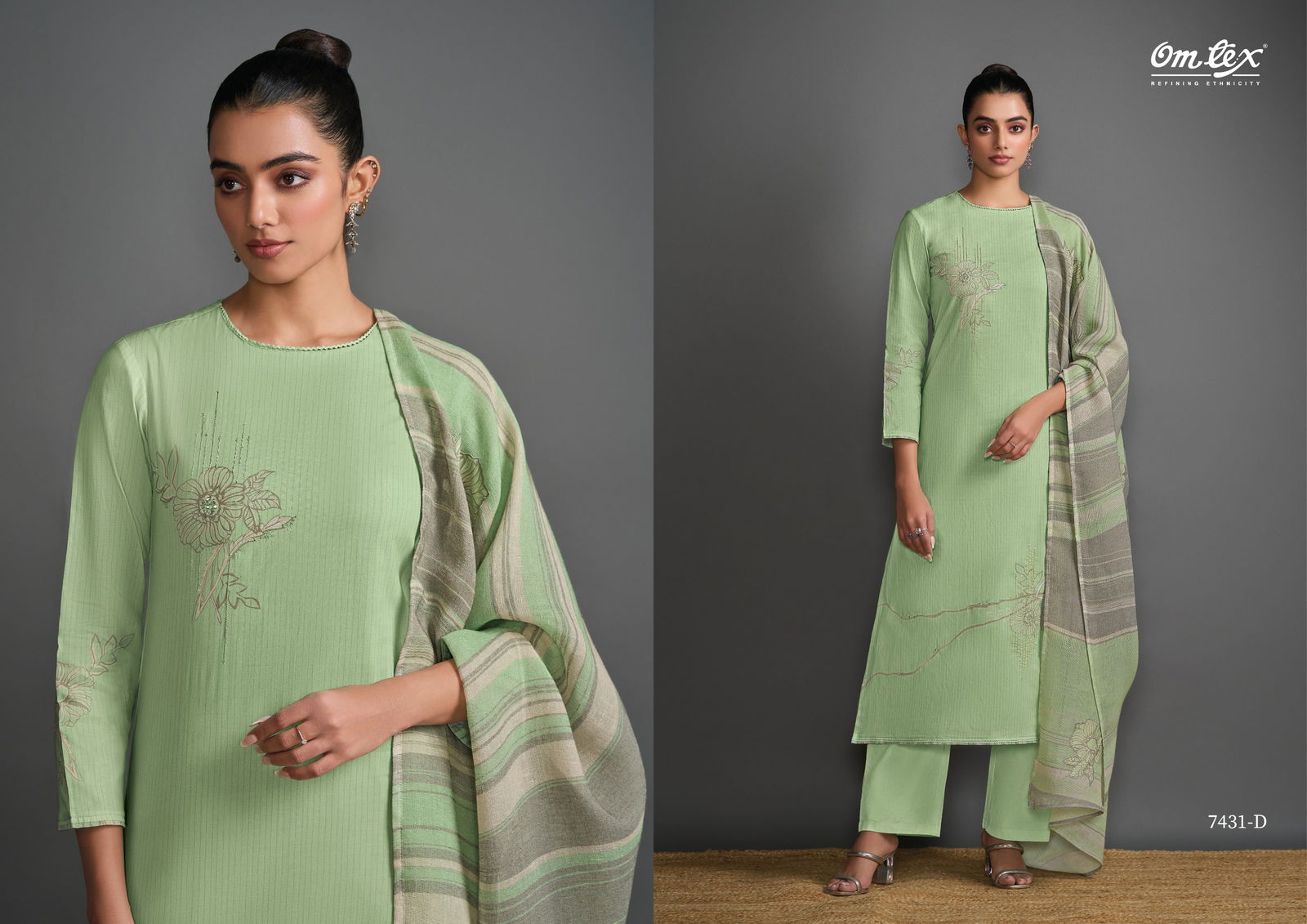 Trendy By Omtex Lawn Cotton Printed Dress Material Suppliers In India
